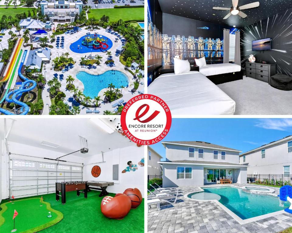Stylish Home With Themed Rooms, Game Room And Waterpark & Resort Access Near Disney At Encore Resorts Reunion - 267Sf, Kissimmee