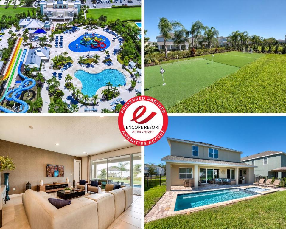 Chic Home With Mini Soccer Field, Golf Near Disney With Waterpark & Resort Access At Encore Resort - 7715Ff, Kissimmee