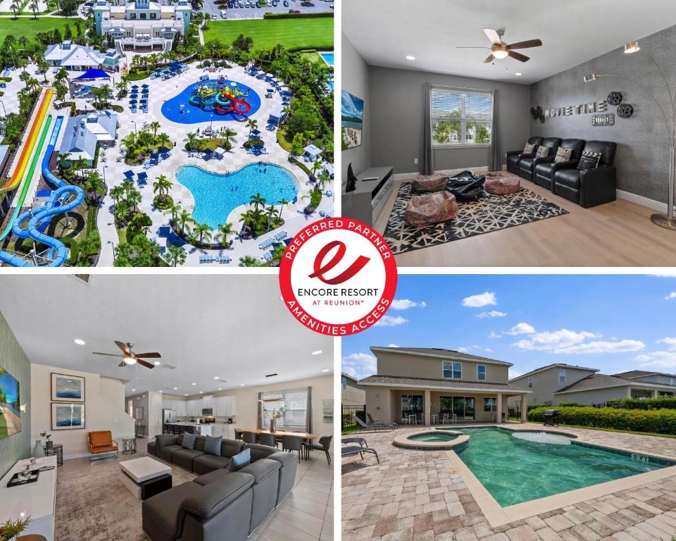 Unique Home With Media Room, Themed Rooms Near Disney With Waterpark & Resort Access At Encore Resort - 7716Ff, Orlando