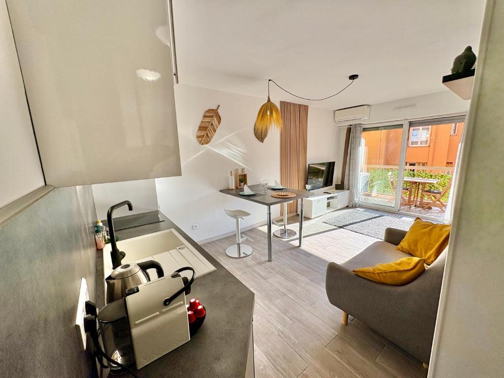 À 200m de Monaco, Studio moderne, Terrasse & Clim - 2