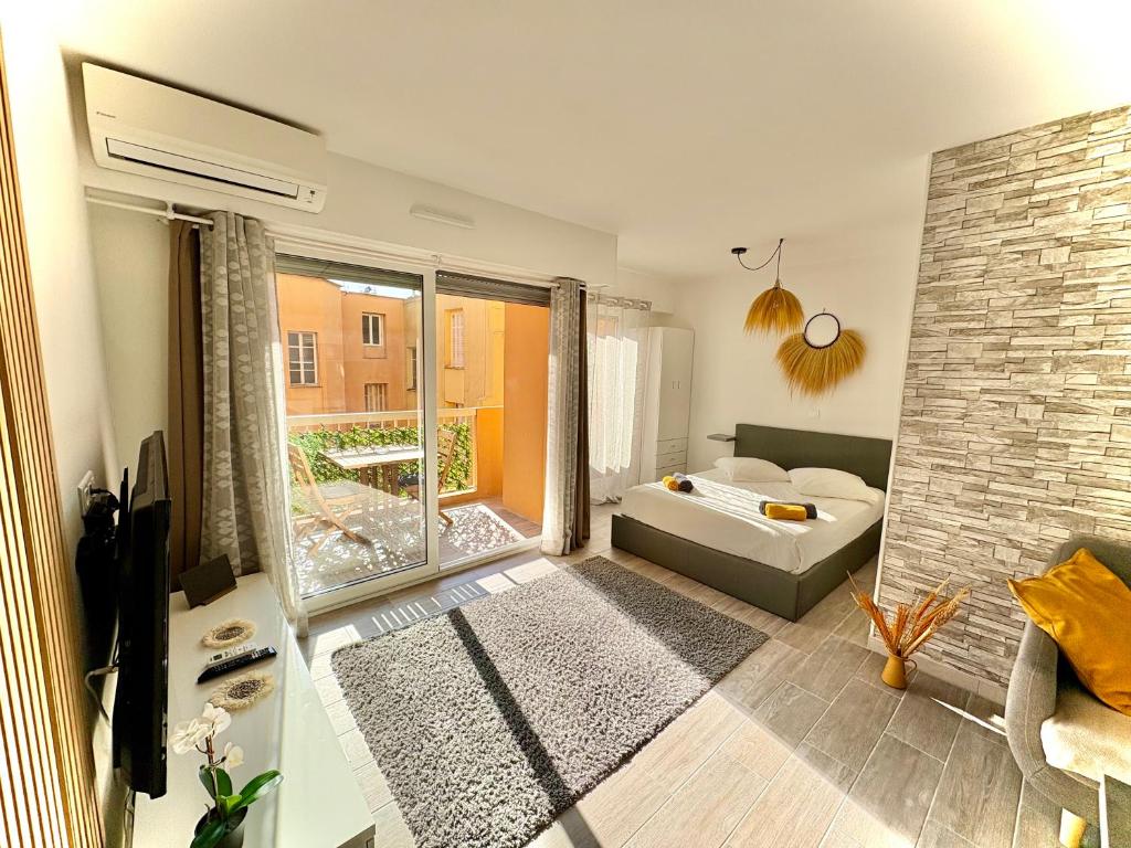 À 200m de Monaco, Studio moderne, Terrasse & Clim - 5