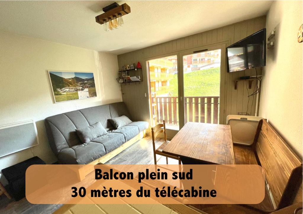 Au Pied des Pistes B48, Chaleureux studio 4 pers, balcon plein SUD, DRAPS NON COMPRIS - 1