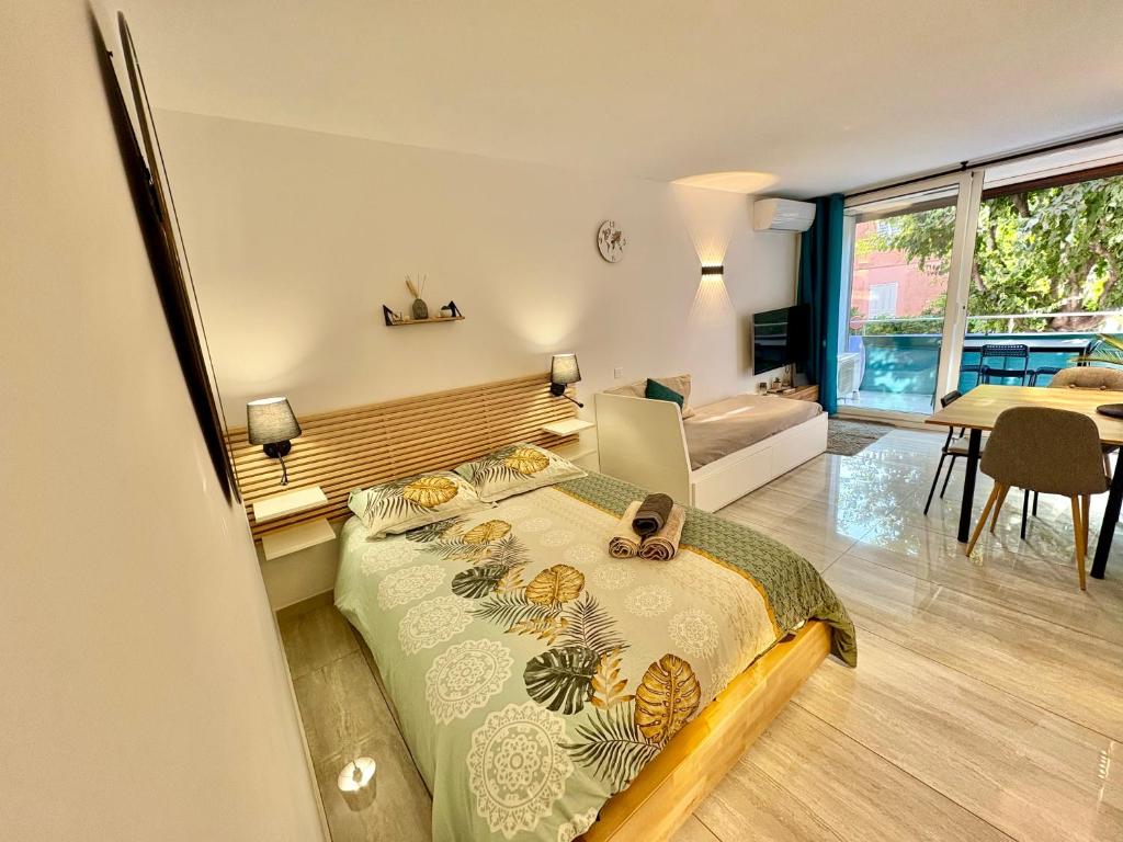 Studio moderne près de la plage & Monaco, Parking - 2