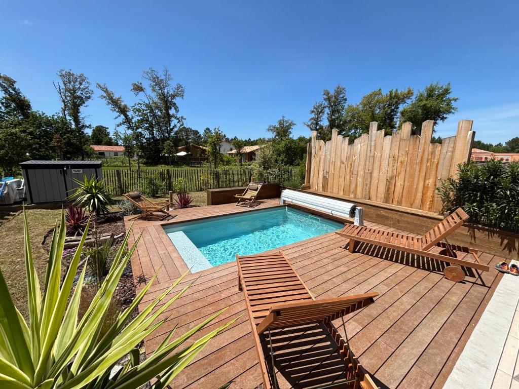 Villa 6 personnes avec piscine Moliets-et-Maa - 1