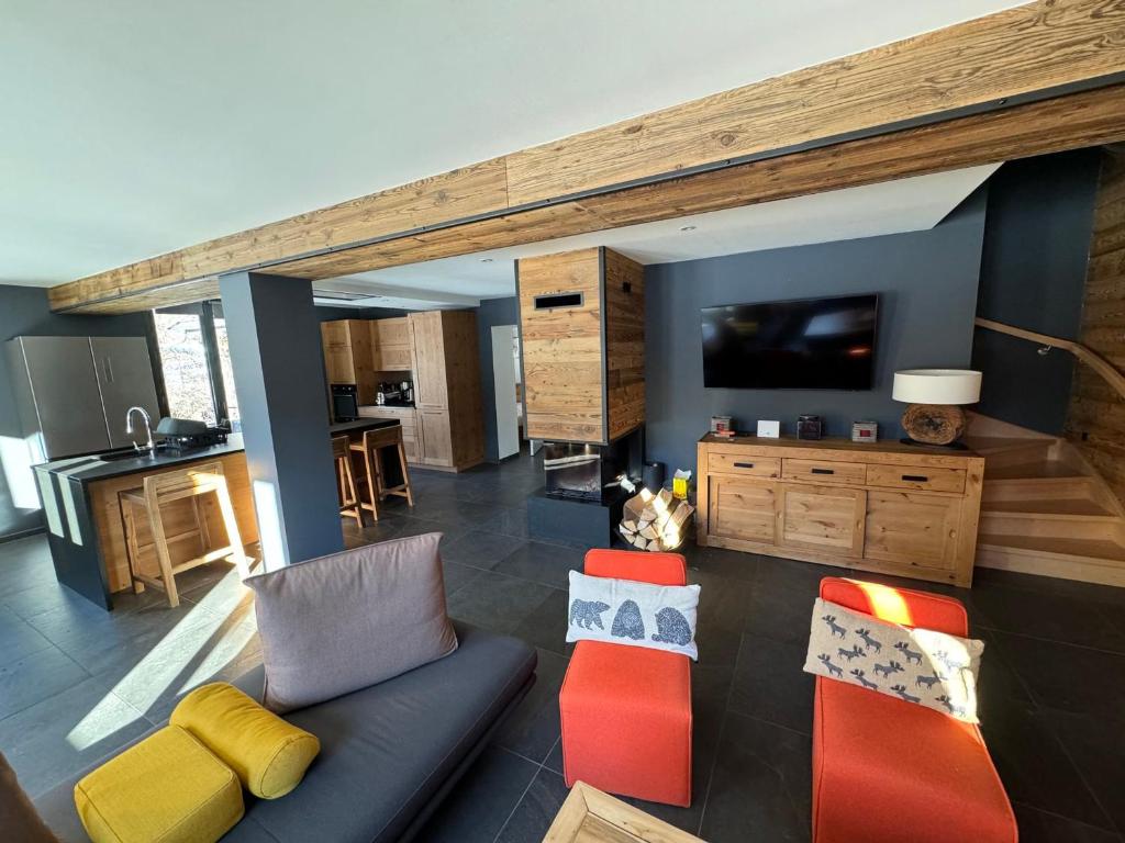 Chalet duplex 10 pers., sauna, animaux admis, parking, Valloire - FR-1-263-496 - 2
