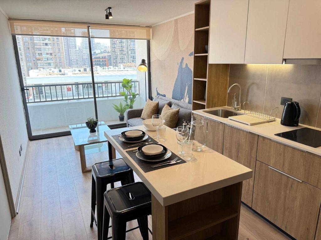 HOM l 1D1B, WiFi, AA, Lavandería, Smart TV, Santiago Centro - 4