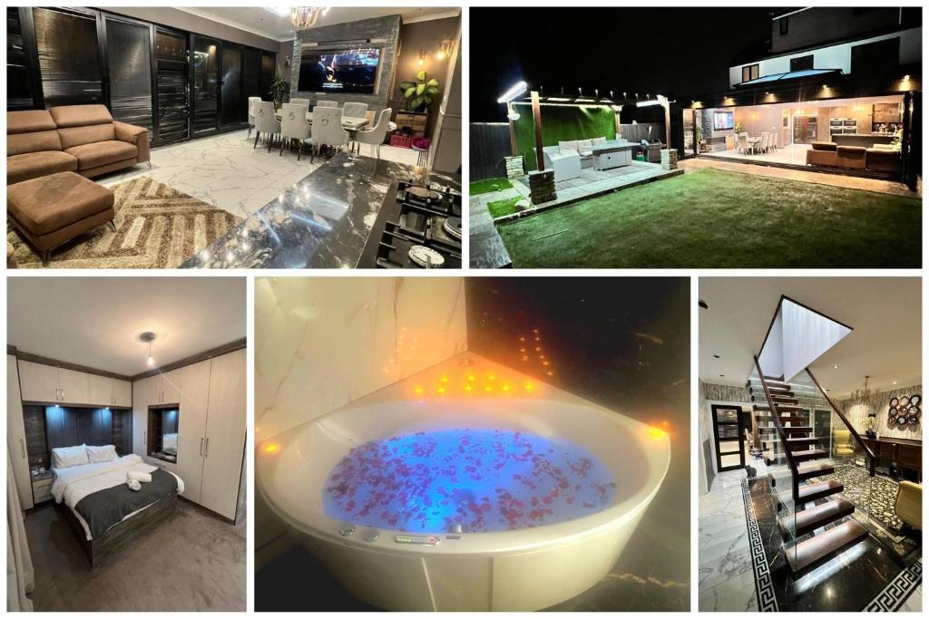 Elegant 6 bedroom Family Home, 2x corner Jacuzzi bath in LUTON, Luton