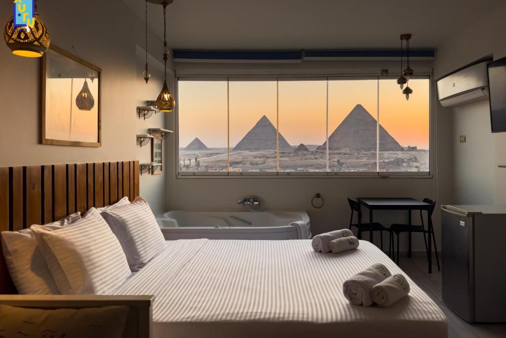 Jacuzzi Studio By The Historic Pyramids Apt2, Káhira