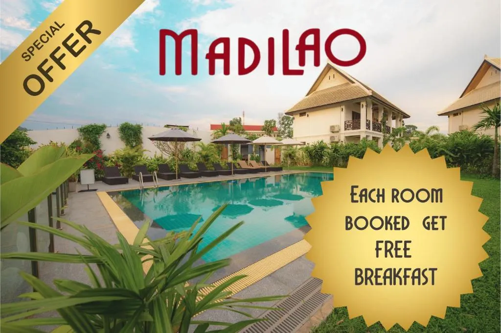 Madilao Hotel、ルアンパバーンのホテル