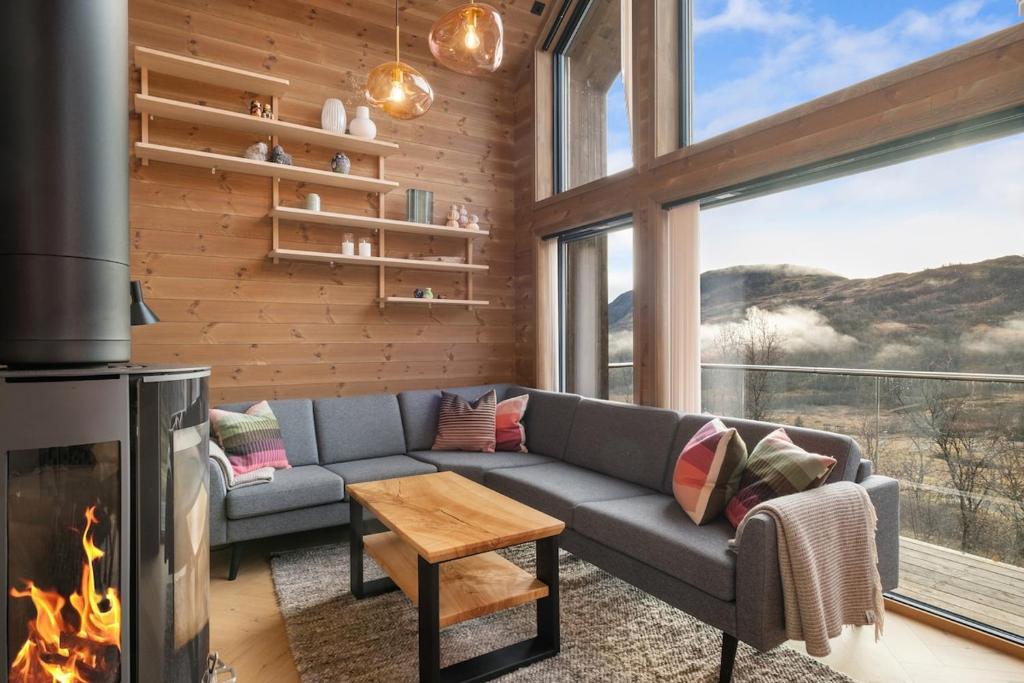 Panoramahytte med fjellutsikt, Sogndal