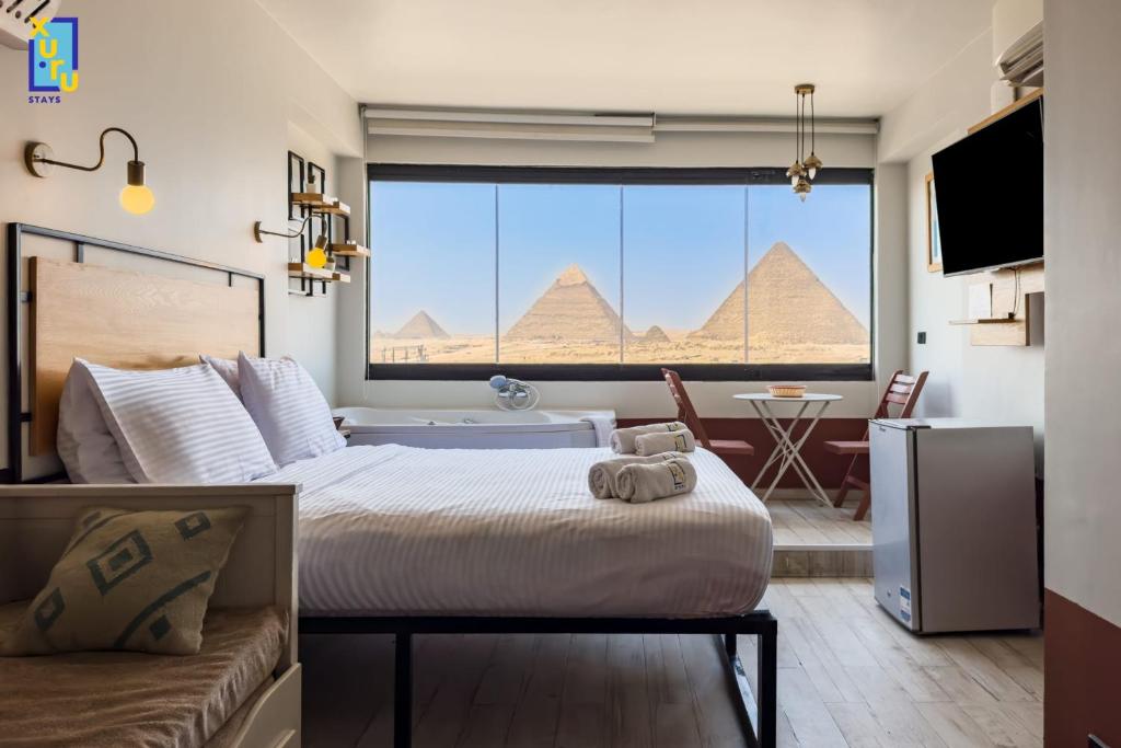 Jacuzzi Studio By The Historic Pyramids Apt4, Káhira