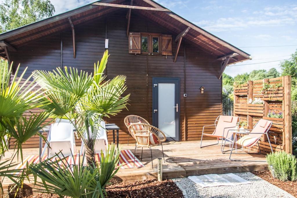 L'Écrin - Chalet & Spa vue lac, Prouilly