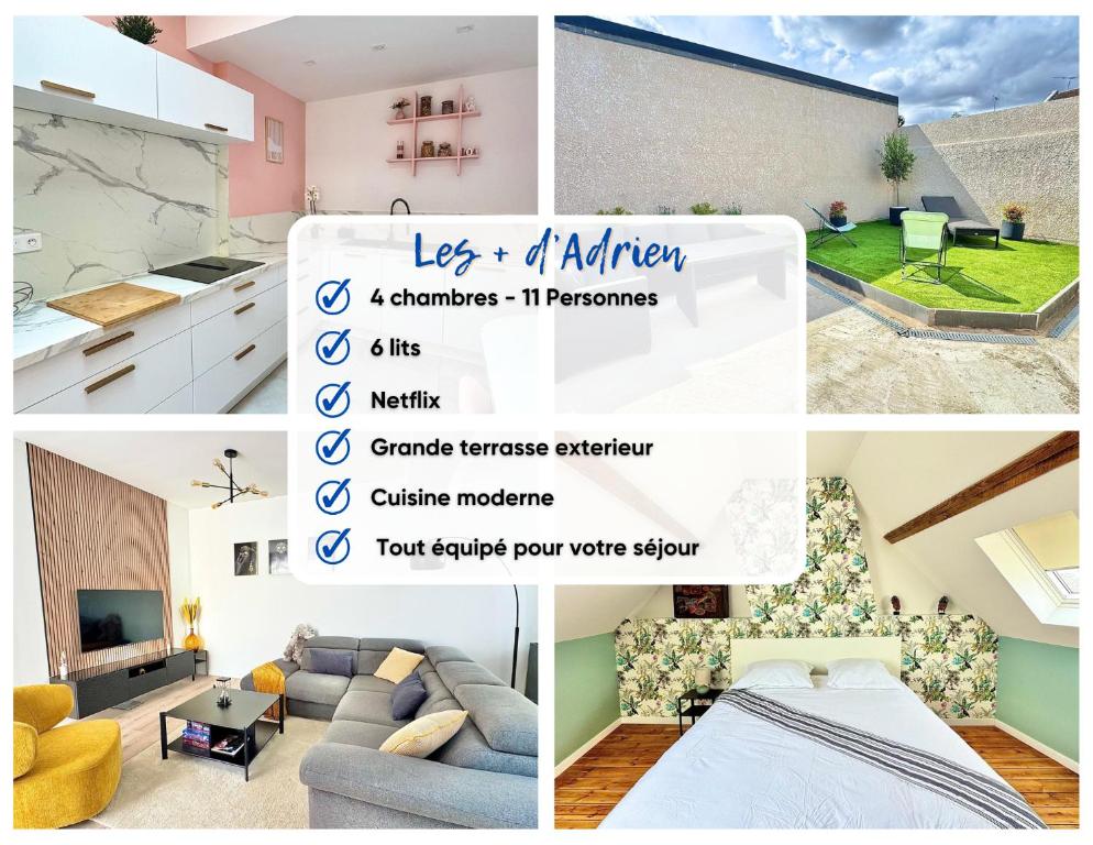 Maison design 11 pers -Terrasse -Netflix -Confort - 2