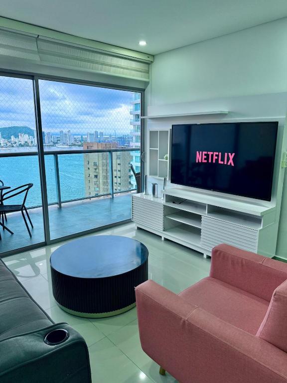 Apartamento en bocagrande con balcon y vista al mar - 2