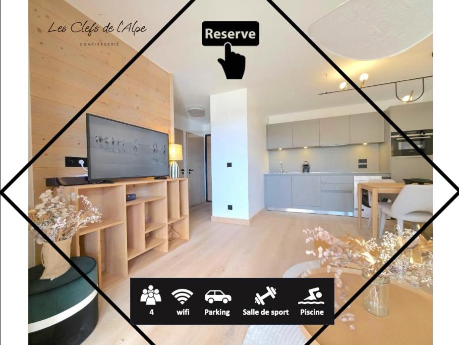 T2 d'exception avec piscine et SPA - Parking privé, L'Alpe-d'Huez