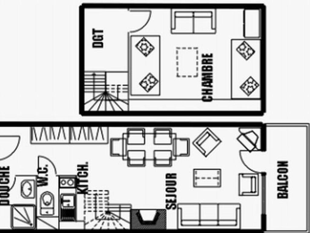 Duplex moderne 3 pièces proche des pistes, 8 pers. - FR-1-572-71 - 2