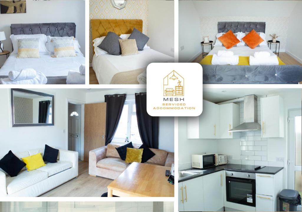 Canterbury Stay for 5 Guests Wi-Fi, Parking, and Full Amenities by Mesh Accommodation, Kent