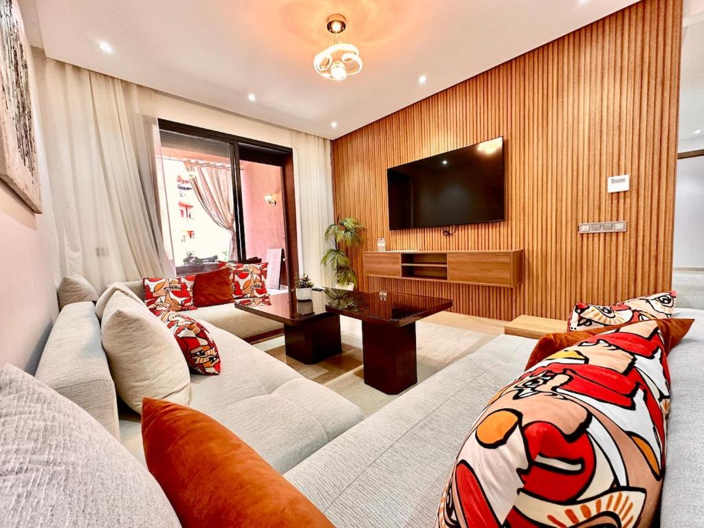 Modern and Central Apartment with Terrace and Free Parking, Marakéš