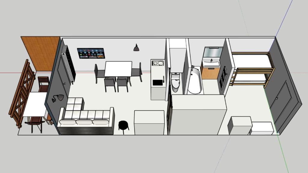 Studio cabine 2 étoiles centre centre La Clusaz pour 4p départ skis aux pieds - 4