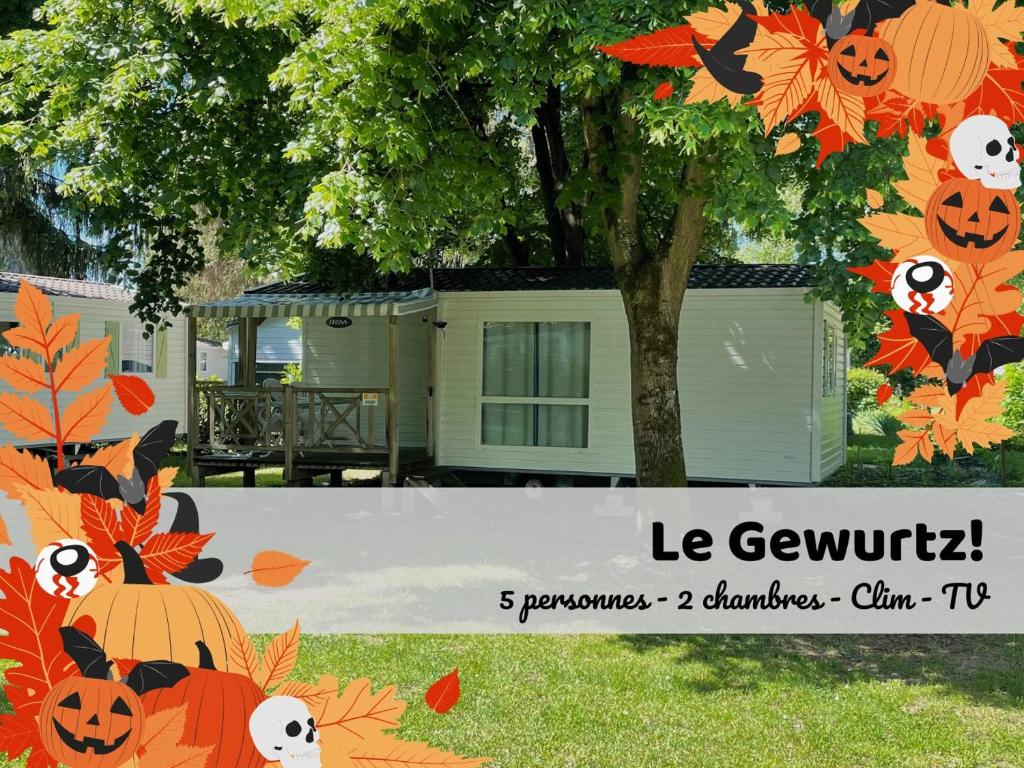 Le Gewurz - Bungalow climatisé avec TV pour 5, Boofzheim