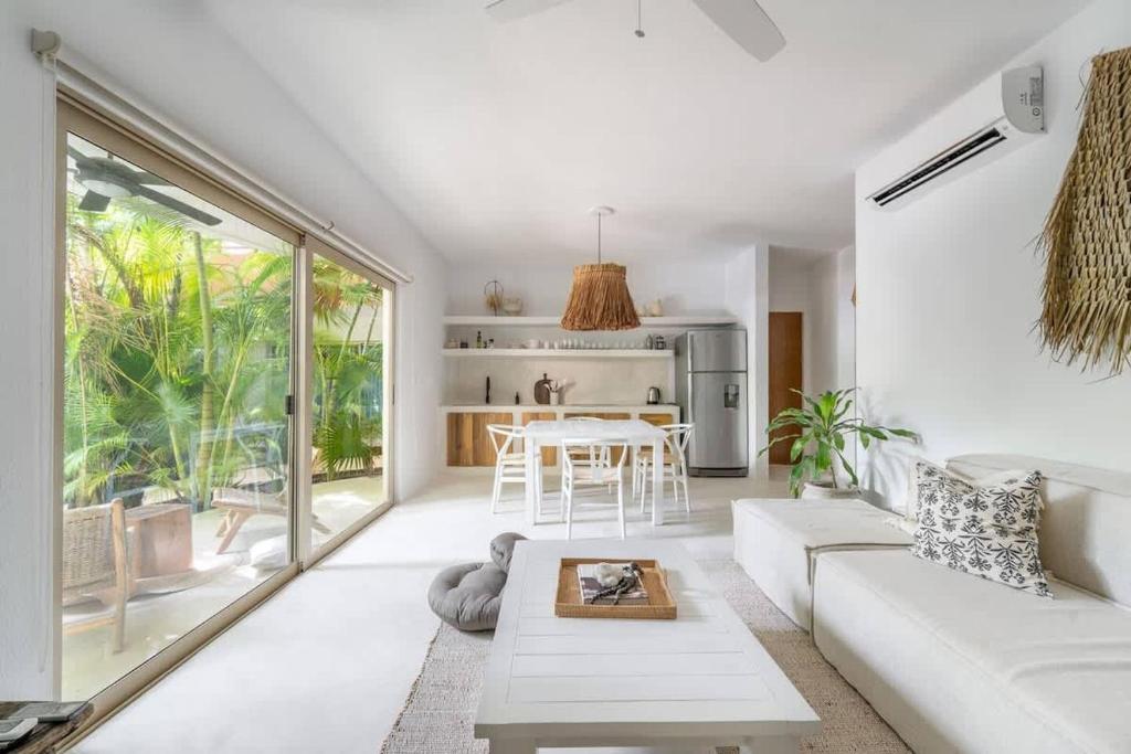 Boho 2BR Aldea Zama Apartment - Pool View Retreat, Tulum