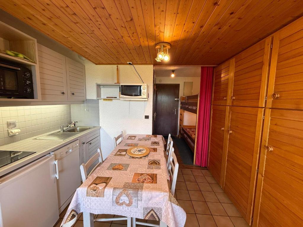 Studio cabine Les Saisies - 4 pers, vue pistes, balcon sud - FR-1-293-415 - 5