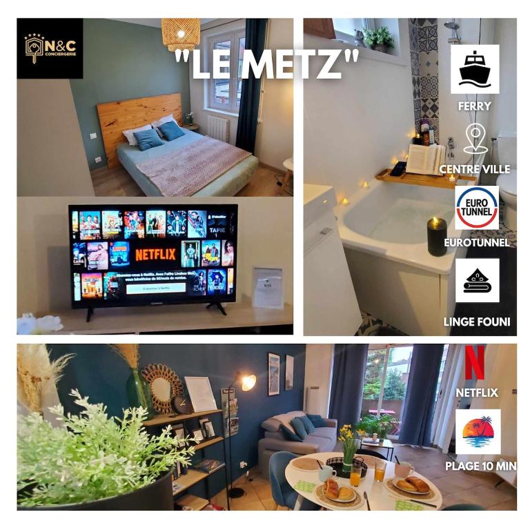 Le Metz Calais-Nord - Balcon -Plage -Commerces, Calais