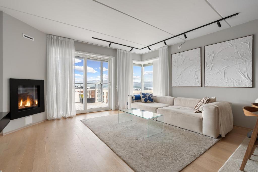 Central apartment with stunning view, Tromsø