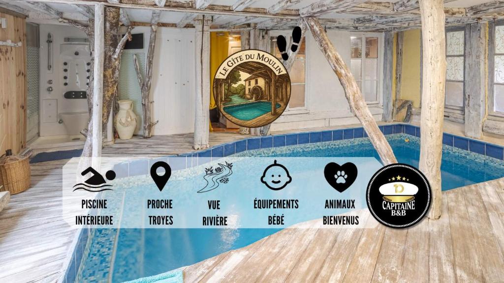 Le Gîte du Moulin - Piscine Intérieure, Sainte-Maure