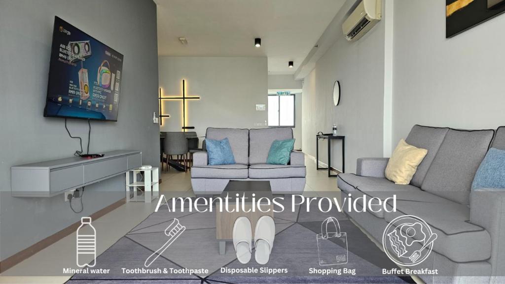 Large Family Seaview Suite 3 Rooms by The Only Bnb, Tanjong Tokong