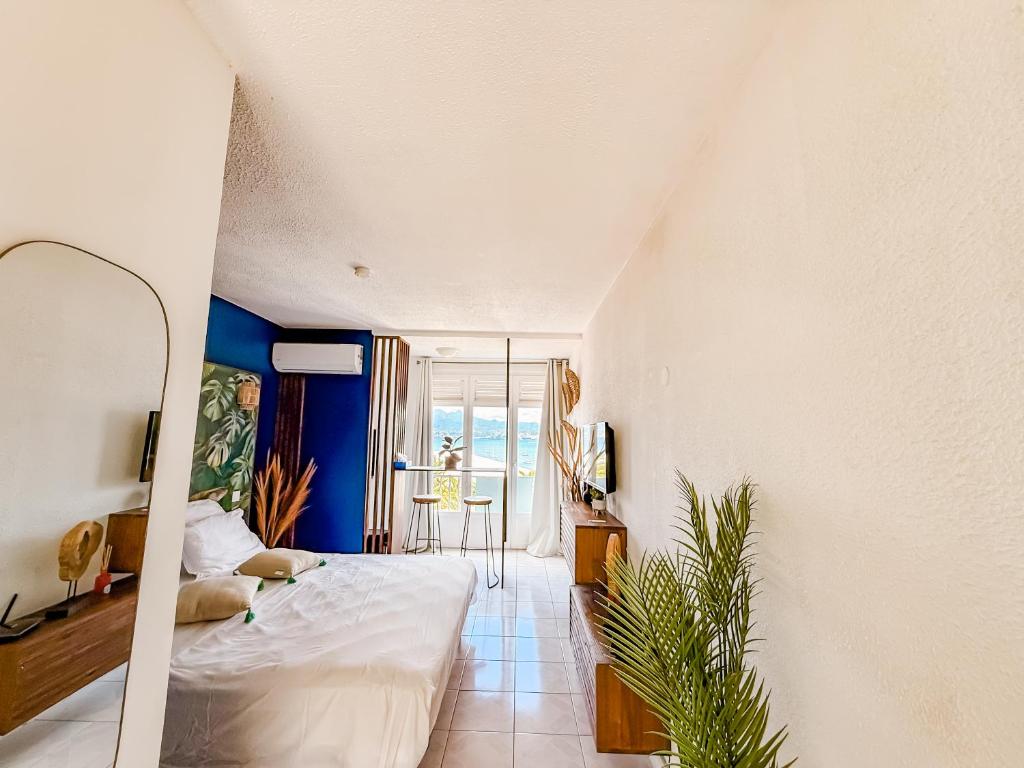 Le Nid Bleu studio vue mer, Les Trois-Îlets