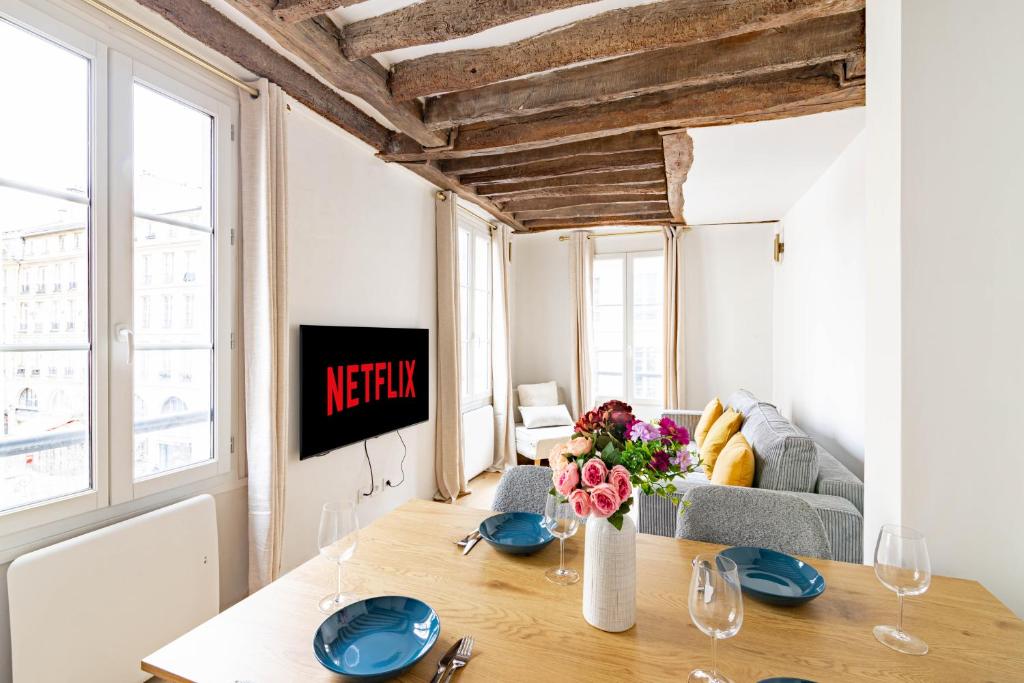Appartement Quartier Fontaine Chatelet Les Halles Free Netflix - 3