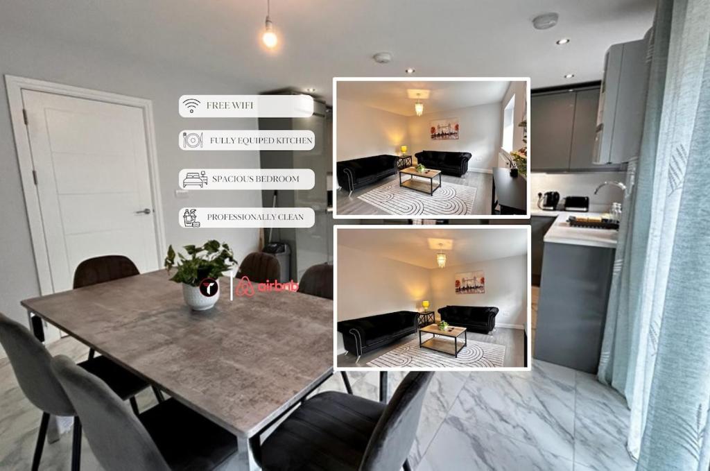 Spacious 4 Bedroom House for 8 Guests Ideal for Families and Contractors, WIFI and Free Parking, Aldershot