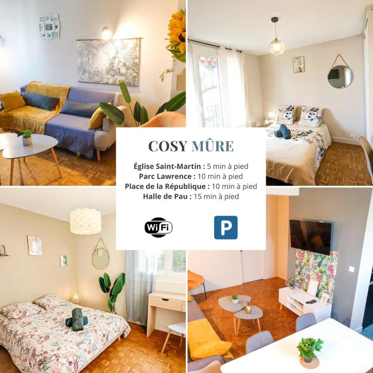 Cosy Myrtille Mûre - T5 - Grand appartement, Pau
