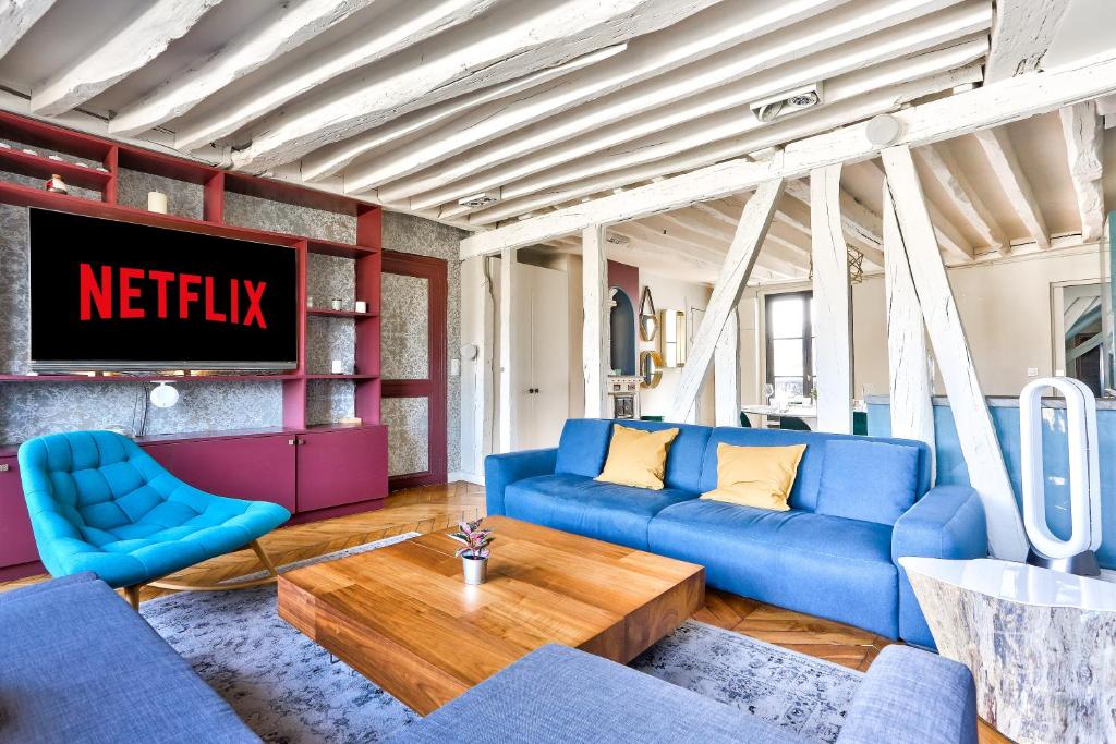 Le Marais Superb Apartment Terrace Paris Free Netflix - 2