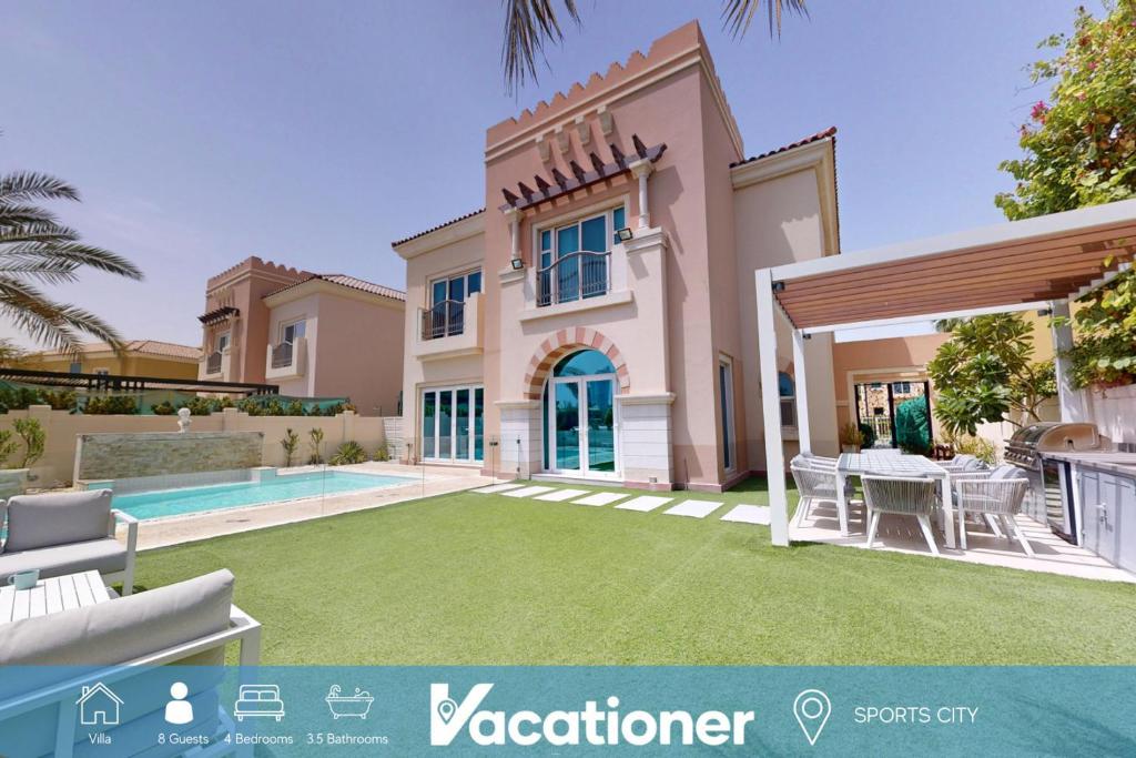Vacationer l Family Villa with Private Pool, Private Garden, Dubaj
