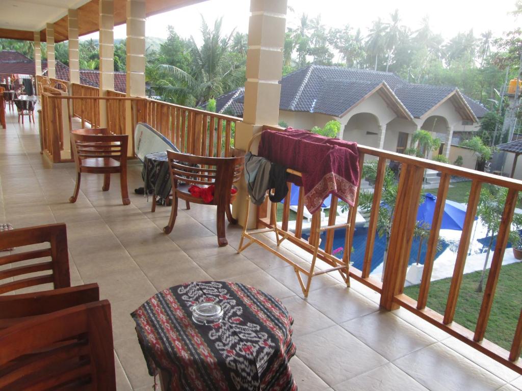 Balcony/terrace, Yuli's Homestay in Lombok