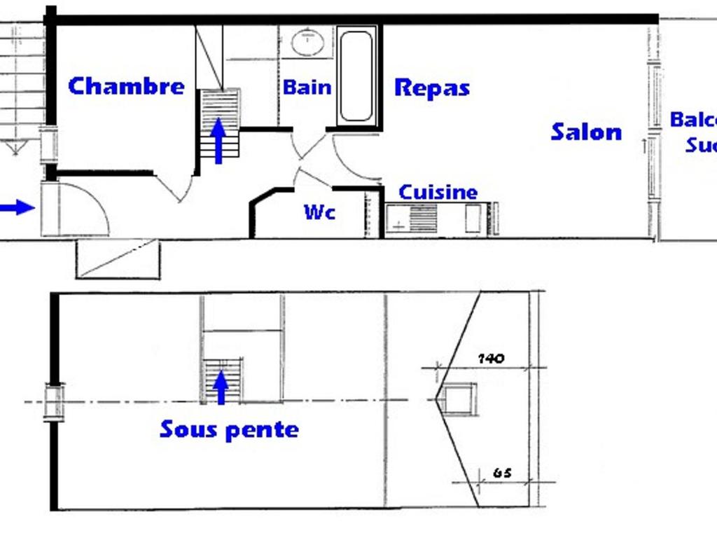 Charmant appartement 6 pers, balcon sud - 5