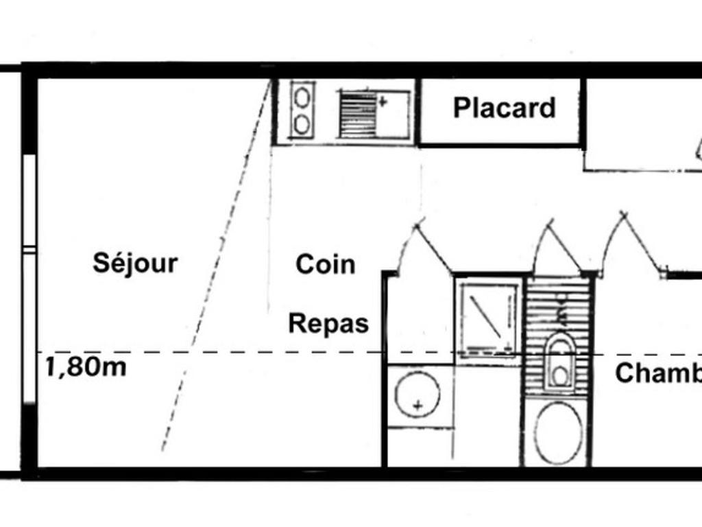Appartement aux Saisies - Jusqu'à 6 pers, 2 pièces, 28.90m², vue pistes - 4