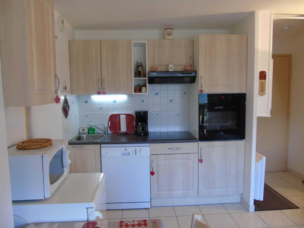 Studio + cabine à Valfréjus - 4 pers, balcon, proche remontées et commerces, draps inclus - FR-1-561-7 - 4