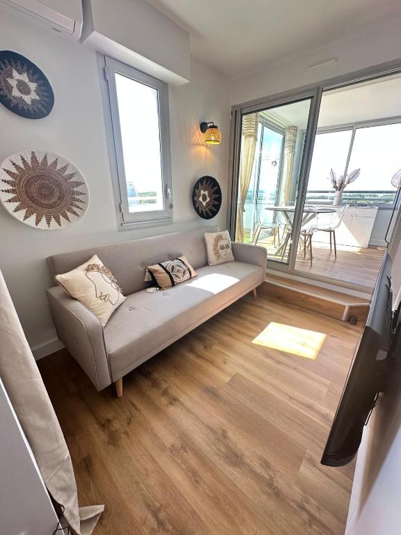 Studio cabines, Vue mer & étang, plage a pied - 2