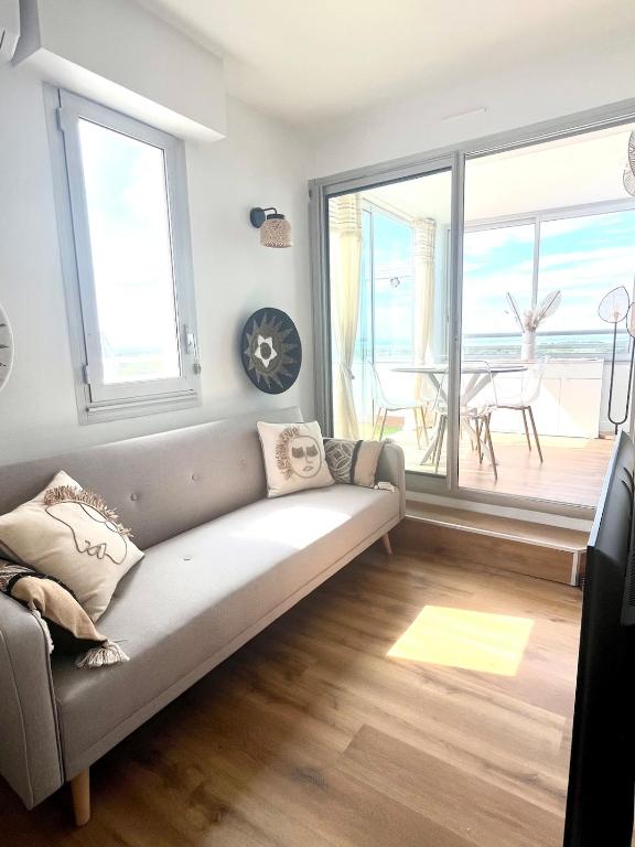Studio cabines, Vue mer & étang, plage a pied - 5