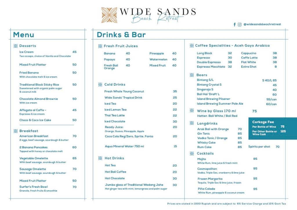 Food and beverages