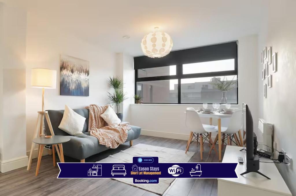 1 BDR Flat By Eason Stays Short Lets & Serviced Accommodation Sheffield With Free Parking, Sheffield
