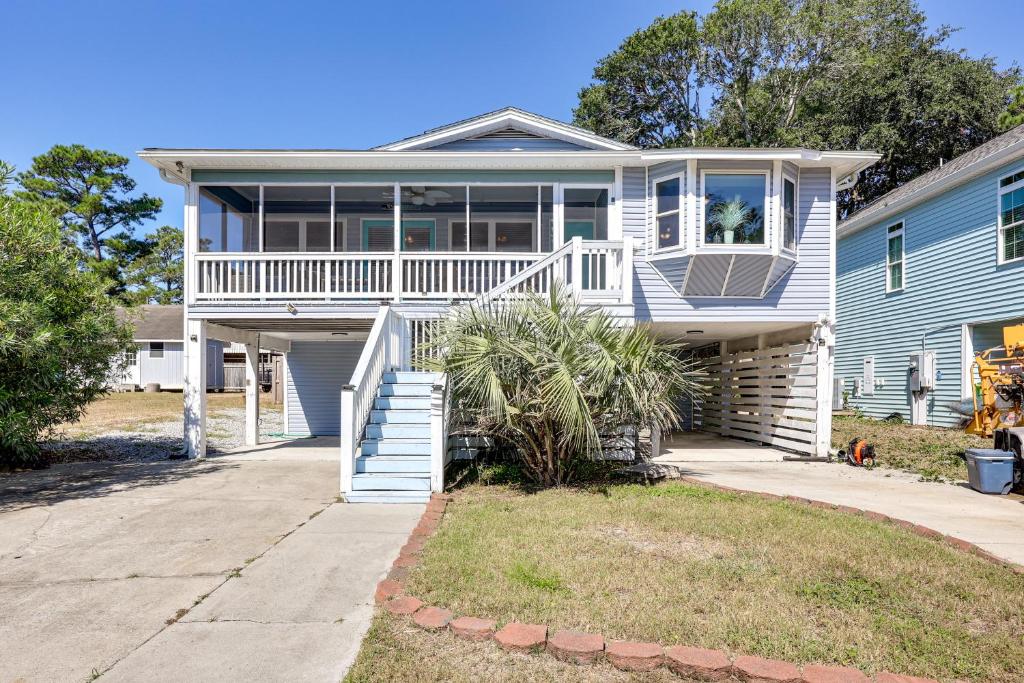Fenced Yard, 1 Mi to Beach Oak Island Family Home, Oak Island