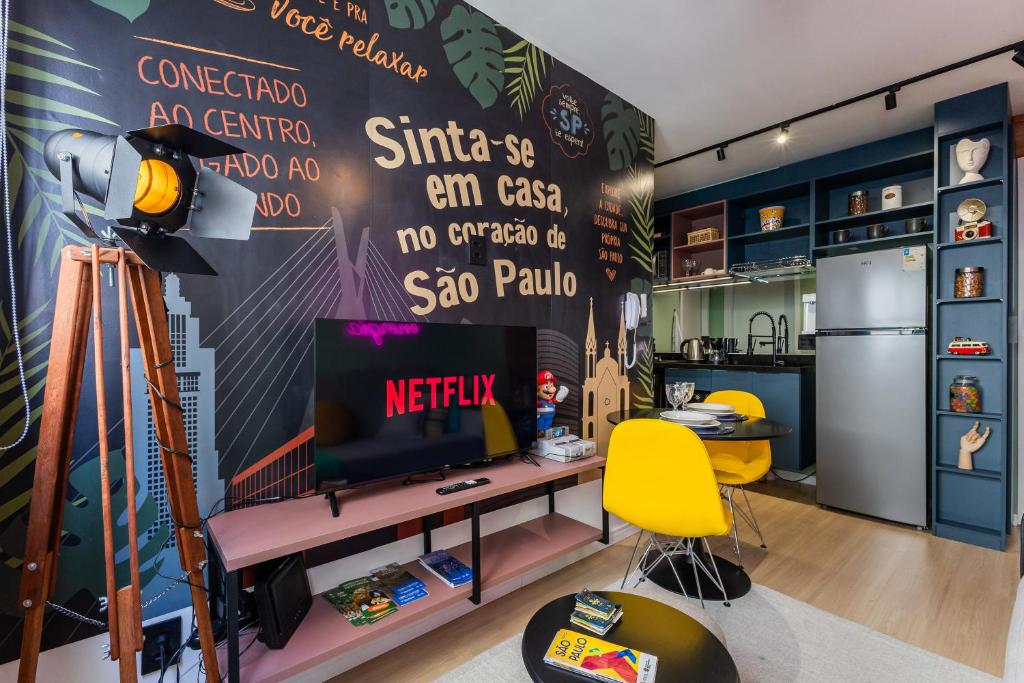PROMOÇĀO - Apartamento Gamer com Cinema e Garagem Grátis, São Paulo