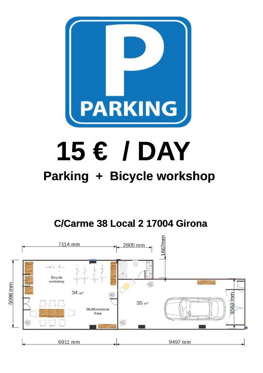 Girona Centro 7pax (3º) Parking* Car,Moto,Bike - 5