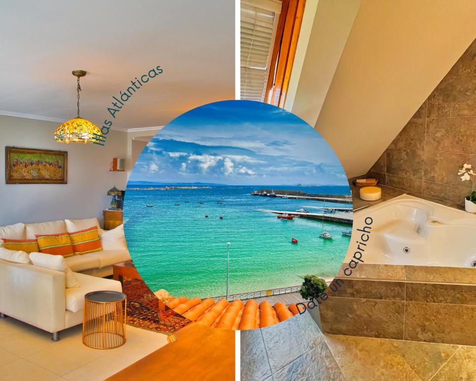 Lujo y vistas panorámicas en primera línea de mar, Ribeira