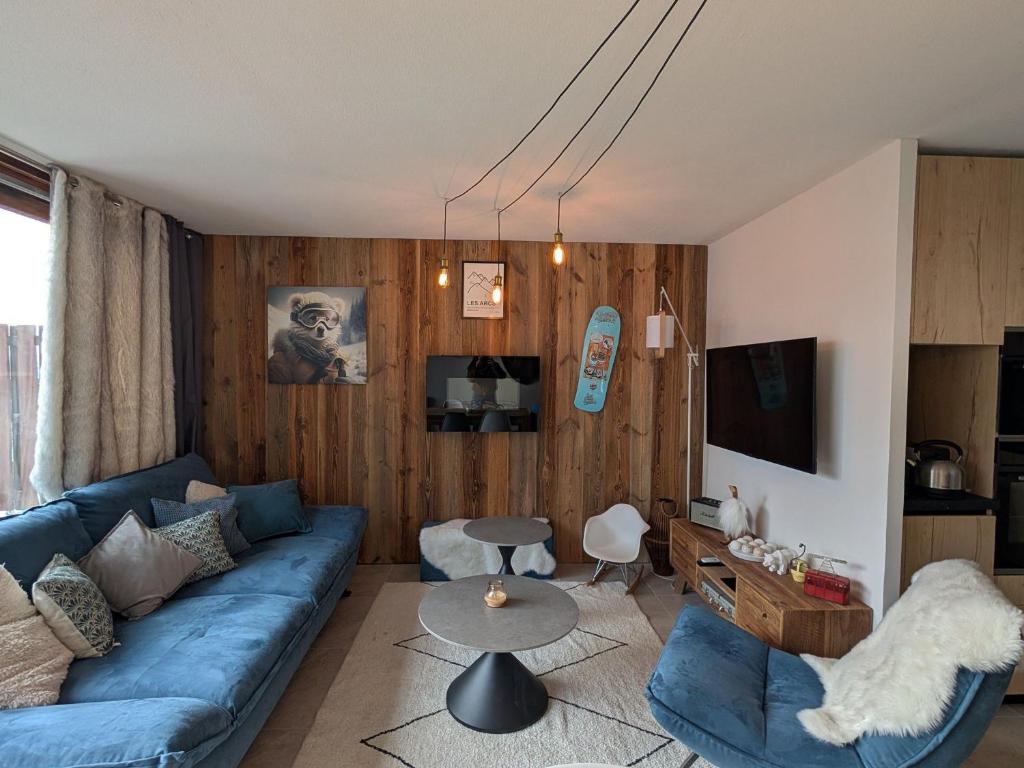 Appartement confortable 3 pièces, 6 pers, Arc 1600, proche pistes - FR-1-411-588 - 1