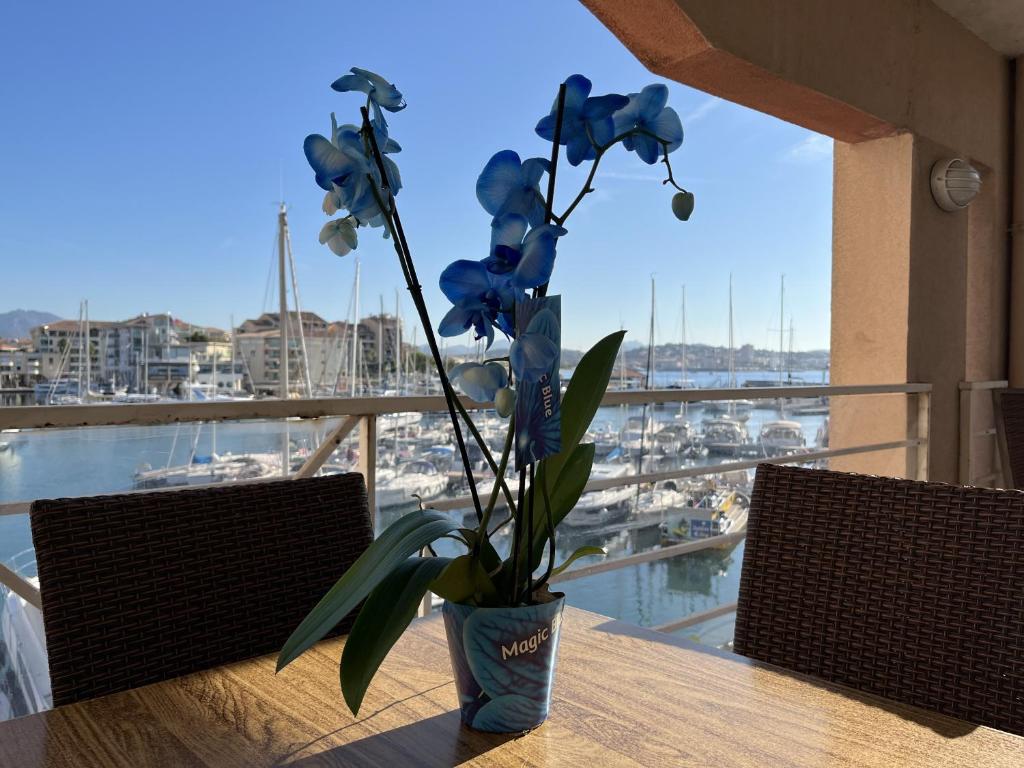 Cap Hermes 200 residence avec piscine et vue port, Fréjus